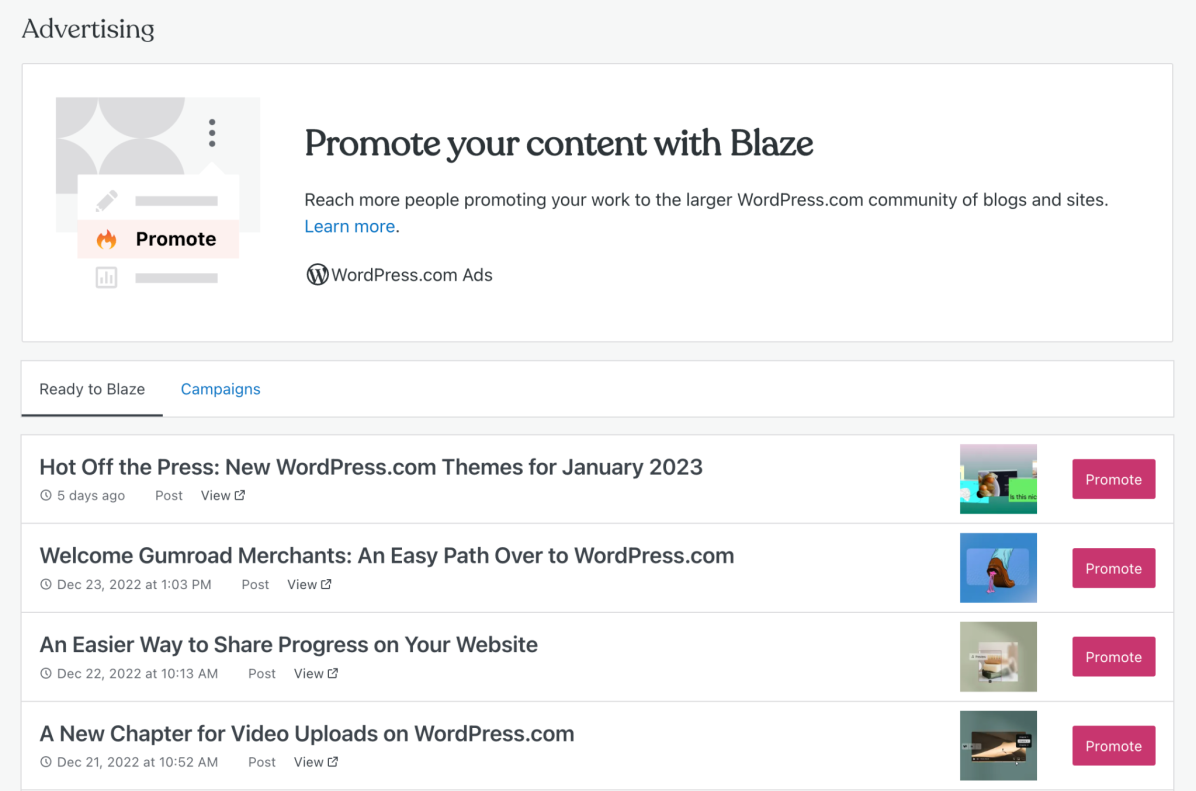 Automattic Launches Blaze Ad Network for Jetpack and WordPress.com Sites