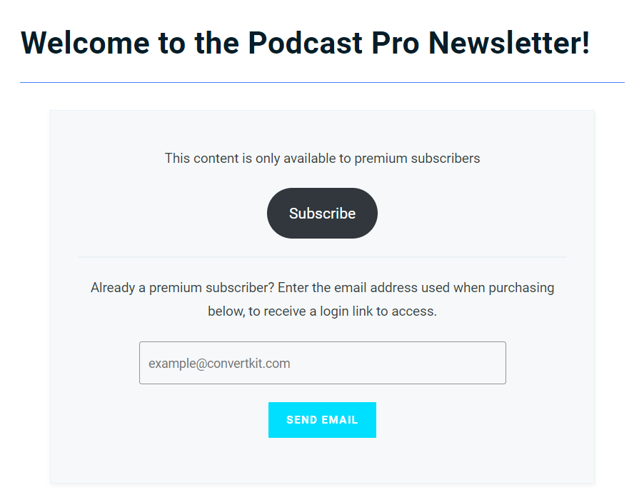 CovertKit Updates WordPress Plugin, Adds Members Only Content, Newsletter Feed, and Product Embeds