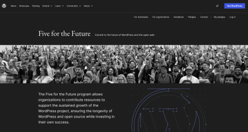 Five for the Future Site Relaunched with a Block-Based Design