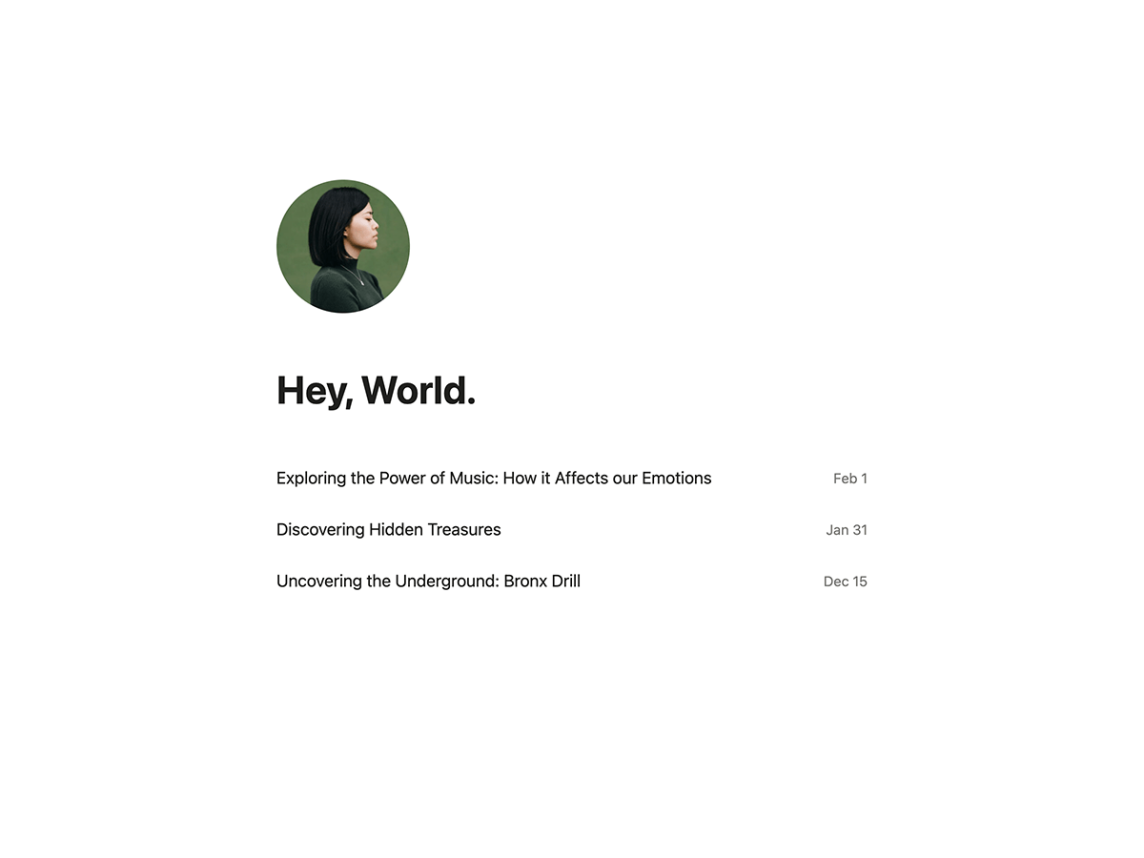 Hey: An Elegantly Simple WordPress Block Theme for Blogging