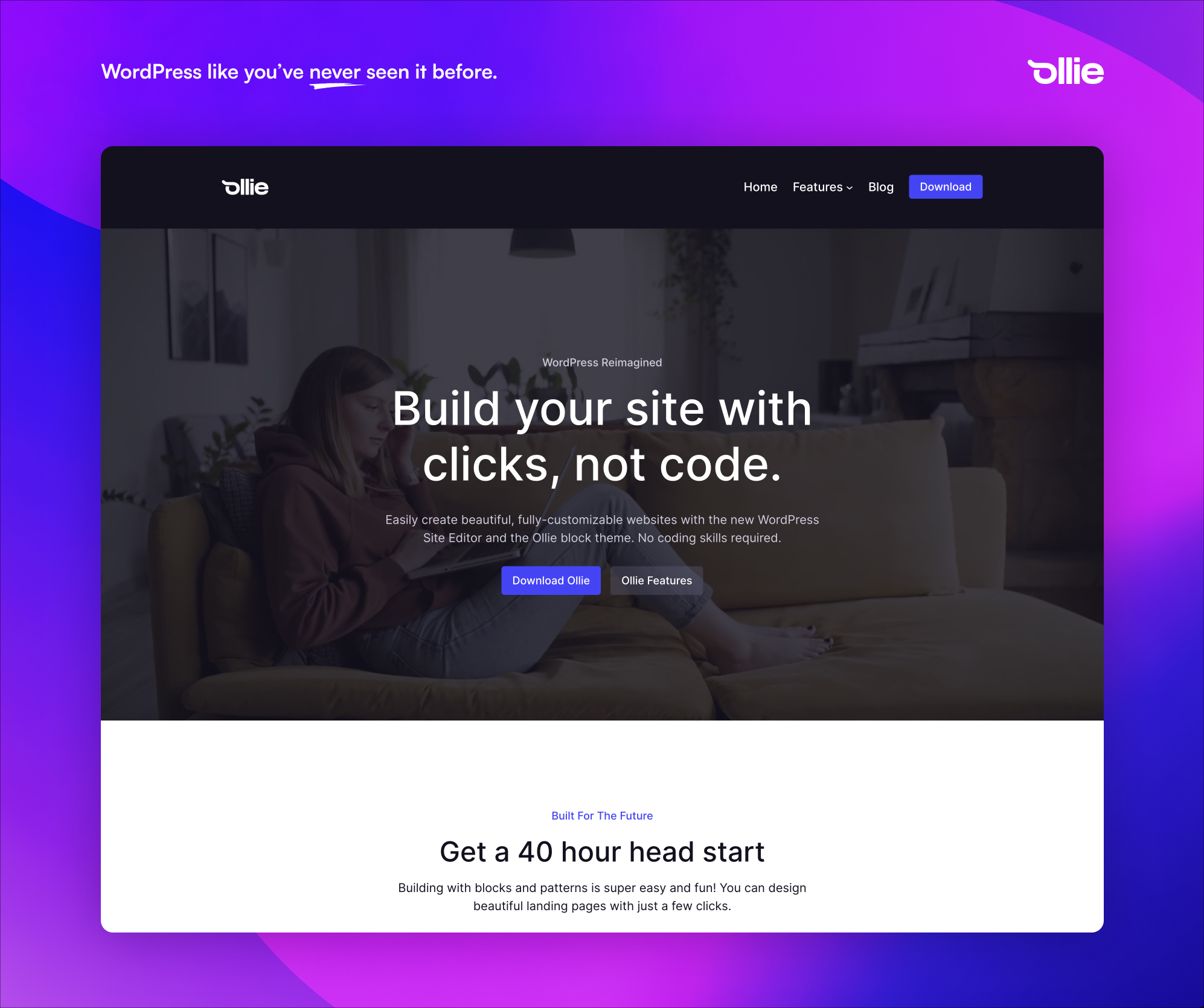 Ollie Block Theme Now in Public Beta