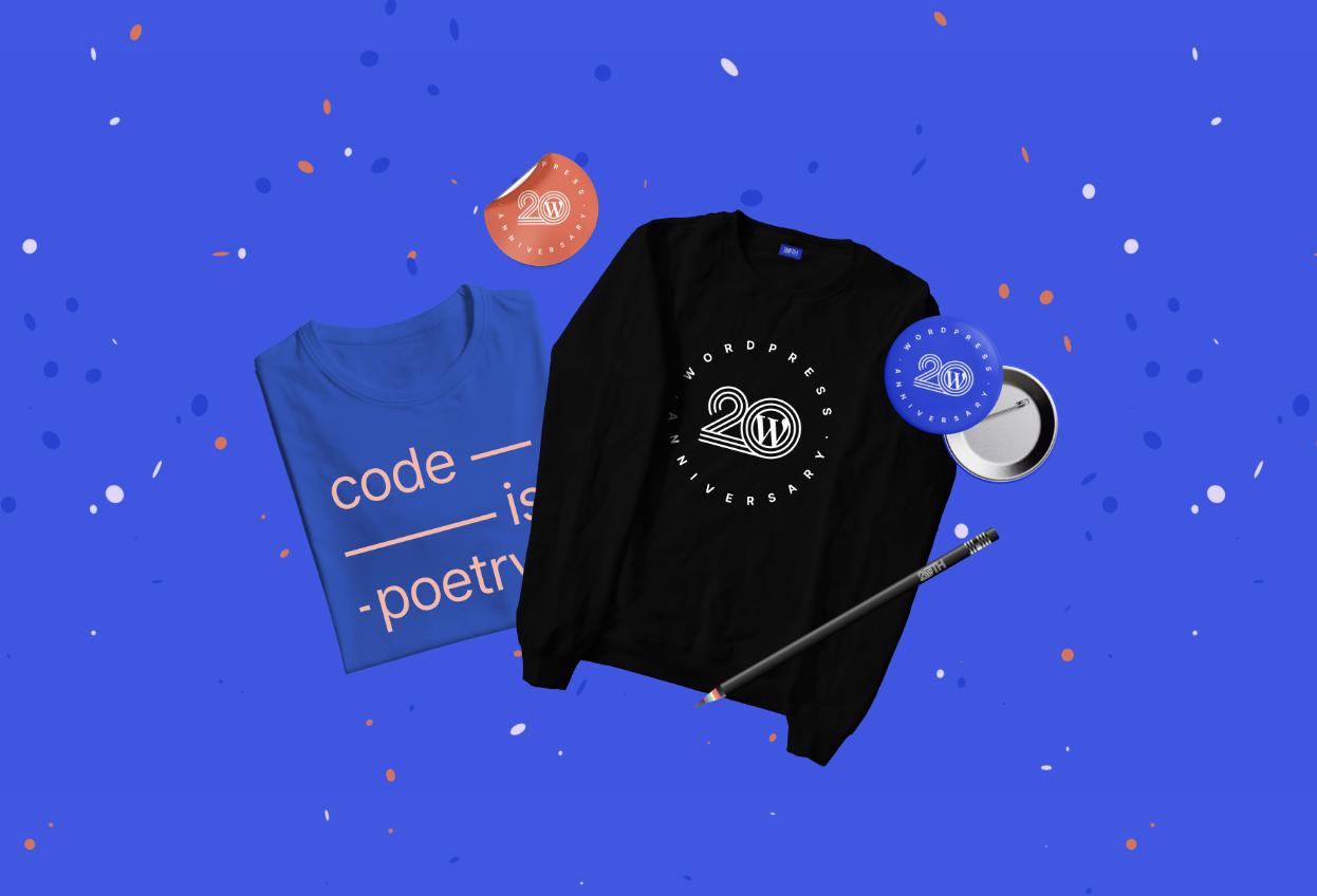 The Mercantile Reopens with Limited Edition 20th Anniversary WordPress Swag